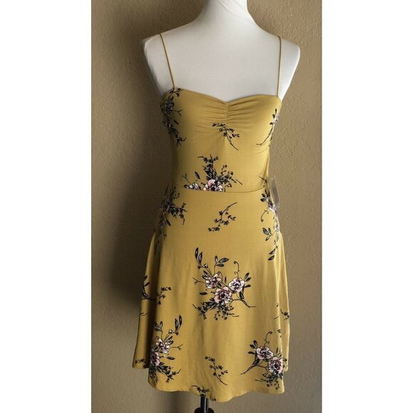 SOCIALITE Dresses & Skirts - Socialite Womens Floral Mini Skater Strappy Dress Size XS NWOT